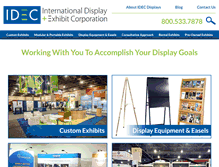 Tablet Screenshot of idec-displays.com